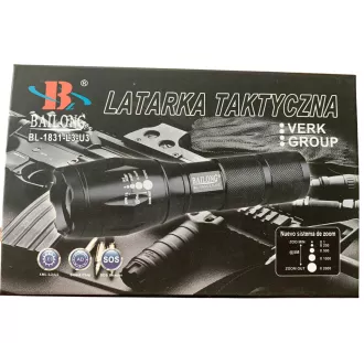 Svítilna Bailong BL-8668, LED typu CREE XM-L T6 + výstražná násada