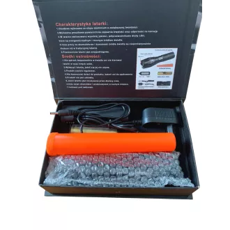 Svítilna Bailong BL-8668, LED typu CREE XM-L T6 + výstražná násada