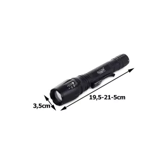 Svítilna Bailong BL-8668, LED typu CREE XM-L T6 + výstražná násada