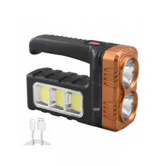 AKU Svítilna LED CREE XM-L T6 + solární napájení