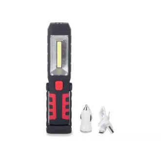 USB Pracovní baterka 3W s magnetem akumulátorová