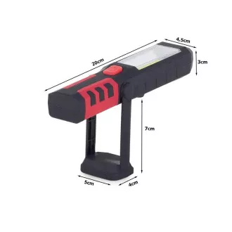 USB Pracovní baterka 3W s magnetem akumulátorová