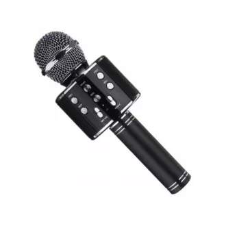 Karaoke bluetooth mikrofon s reproduktorem, Stříbrná