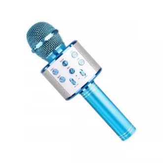 Karaoke bluetooth mikrofon s reproduktorem, Stříbrná