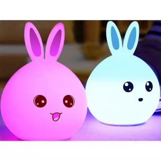 Dětská noční LED lampička KRÁLÍČEK + RGB ovladač