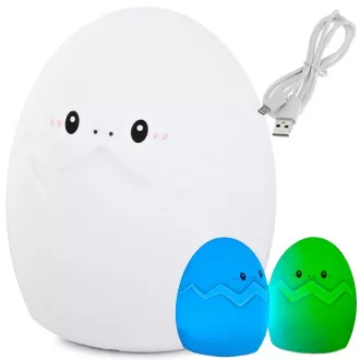 Dětská noční LED lampička EGGi RGB + USB kabel