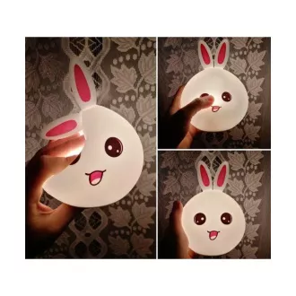 Dětská noční LED lampička KRÁLÍČEK RGB