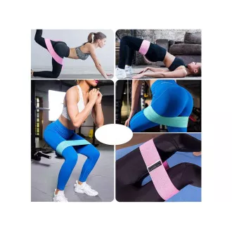 Sada 3 odporových gum na cvičení, 5-20 kg