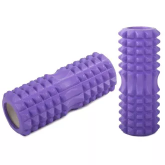 Masážní fitness válec ROLLER YOGA 32x13cm, Fialová