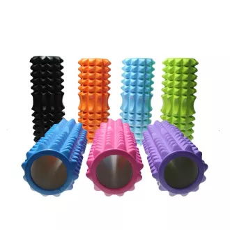 Masážní fitness válec ROLLER YOGA 32x13cm, Fialová