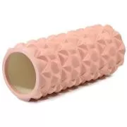 Fitness masážní válec ENERO FIT 33x14cm, Světle růžová