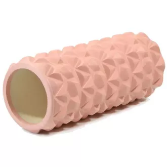 Fitness masážní válec ENERO FIT 33x14cm, Světle růžová