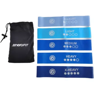 Sada odporových gum na cvičení 5v1 ENERO FIT