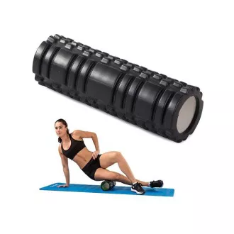 Fitness masážní válec 30x10 cm, Černá
