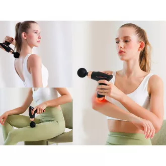 Relaxační masážní pistole s 6 nástavci Relaxační masážní pistole s 6 nástavci