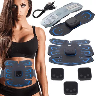 Elektrostimulátor pro břišní svalstvo 3x EMS + ovladač