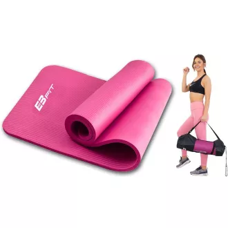 Protiskluzová fitness podložka na cvičení, 1,5cm, Růžová Protiskluzová fitness podložka na cvičení, 1,5cm, Růžová