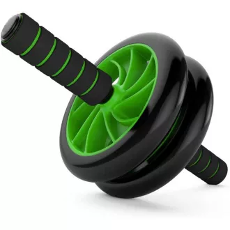 Posilovací kolečko RX-156 s podložkou, Zelená