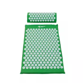 Akupresurní PREMIUM podložka na cvičení s polštářkem 67x42x2 cm, Černá