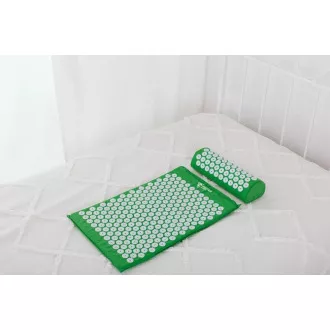 Akupresurní PREMIUM podložka na cvičení s polštářkem 67x42x2 cm, Černá