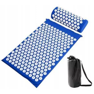 Akupresurní PREMIUM podložka na cvičení s polštářkem 67x42x2 cm, Černá