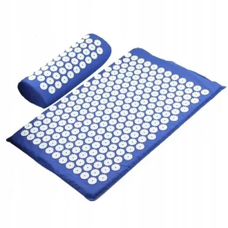 Akupresurní PREMIUM podložka na cvičení s polštářkem 67x42x2 cm, Černá