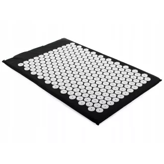 Akupresurní PREMIUM podložka na cvičení s polštářkem 67x42x2 cm, Černá