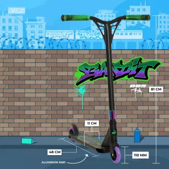 Freestyle koloběžka Story Bandit DOS Stunt, Graffiti