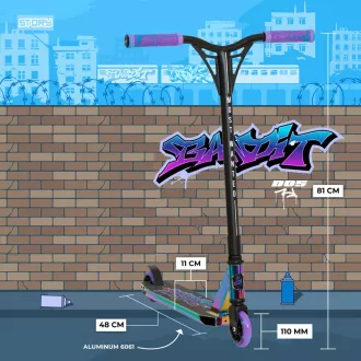 Freestyle koloběžka Story Bandit DOS Stunt, Neon Freestyle koloběžka Story Bandit DOS Stunt, Neon