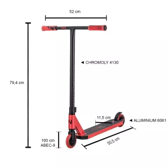 Freestyle koloběžka NKD Next Generation Red Black