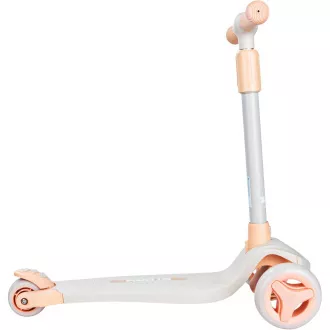 Dětská tříkolová koloběžka Story Mini Friends s LED kolečky scooter , bílá