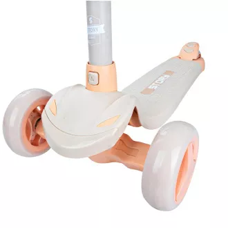 Dětská tříkolová koloběžka Story Mini Friends s LED kolečky scooter , bílá