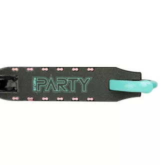 Svítící dětská koloběžka Story Party s LED deskou, černá