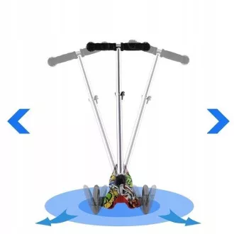 Koloběžka tříkolová MINI SCOOTER se svítícími kolečky, Motýlci