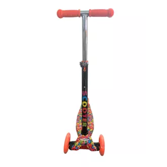 Koloběžka tříkolová MAXI SCOOTER se svítícími kolečky, BONBON or