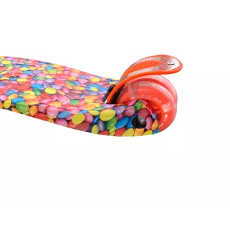 Koloběžka tříkolová MAXI SCOOTER se svítícími kolečky, BONBON or
