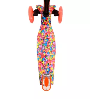 Koloběžka tříkolová MAXI SCOOTER se svítícími kolečky, BONBON, růžový