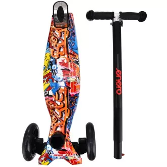 Dětská tříkolová koloběžka MAXI SCOOTER STREET-ART