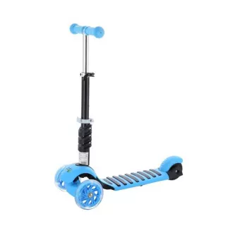 Dětská tříkolová koloběžka MINI SCOOTER 2v1 se svítícími LED koly, modrá Dětská tříkolová koloběžka MINI SCOOTER 2v1 se svítícími LED koly, modrá