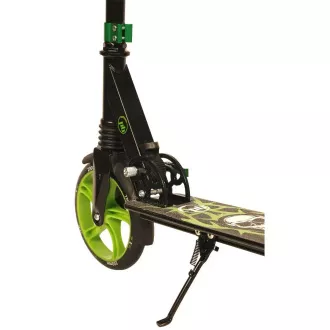 Koloběžka PB SKULL 2023 se stojánkem, 200mm, černo-zelená Koloběžka PB SKULL 2023 se stojánkem, 200mm, černo-zelená
