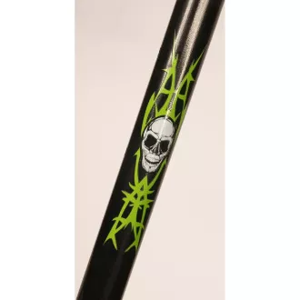 Koloběžka PB SKULL 2023 se stojánkem, 200mm, černo-zelená Koloběžka PB SKULL 2023 se stojánkem, 200mm, černo-zelená