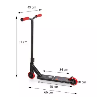 Freestyle koloběžka MOVINO Stunt NITRO Red