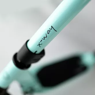 Skládací koloběžka MOVINO X-Way s ruční i nášlapnou brzdou, light mint