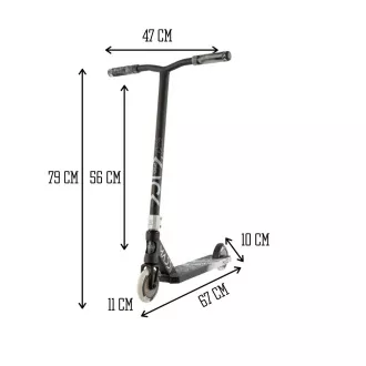 MADD GEAR Freestyle koloběžka Kick Pro BLACK-SILVER
