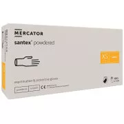 SANTEX POWDERED – Latexové pudrované rukavice tělové, 100 ks, XS