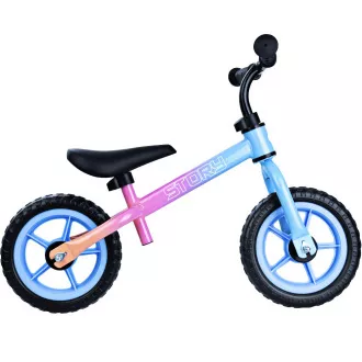 Dětské odrážedlo Story Run Racer, Modro-růžová