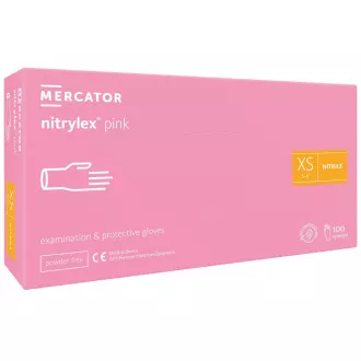 NITRYLEX PINK - Nitrilové rukavice (bez pudru) růžové, 100 ks, L NITRYLEX PINK - Nitrilové rukavice (bez pudru) růžové, 100 ks, L