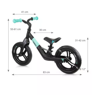 Odrážedlo MOVINO MAGNESIUM PRO 12", Ocean-Black Odrážedlo MOVINO MAGNESIUM PRO 12", Ocean-Black