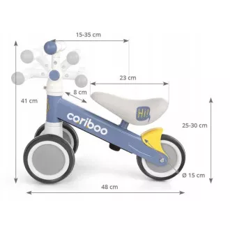 Odrážedlo MOVINO Cariboo® FRIENDS - již od 1 roku, modro-šedé