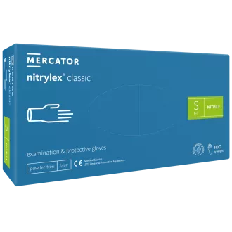 NITRYLEX CLASSIC - Nitrilové rukavice (bez pudru) modré, nesterilní - 100 ks, XS